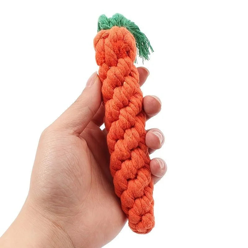 1pc Carrot Pet Knot Toy for Dogs